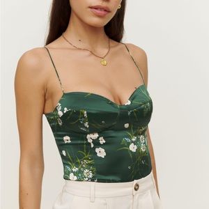 Reformation Tory Silk Top